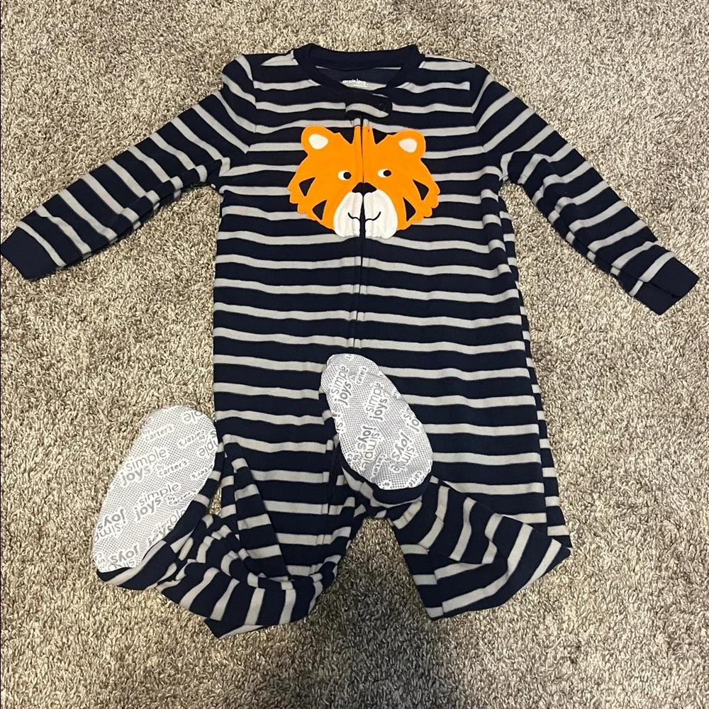 Carters 24M‎ Fleece Zipper Sleeper Pajamas